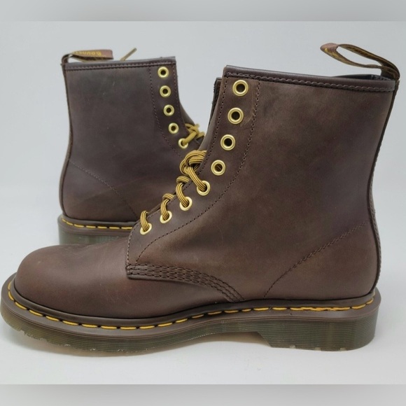 Dr. Martens Dark Brown Leather Boots main image 5